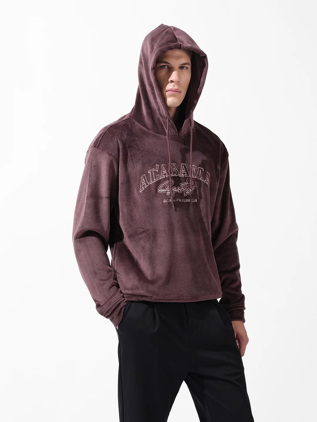 Men's Ground Coffee Regular Fit Textured Casual Sweatshirts - Image 12