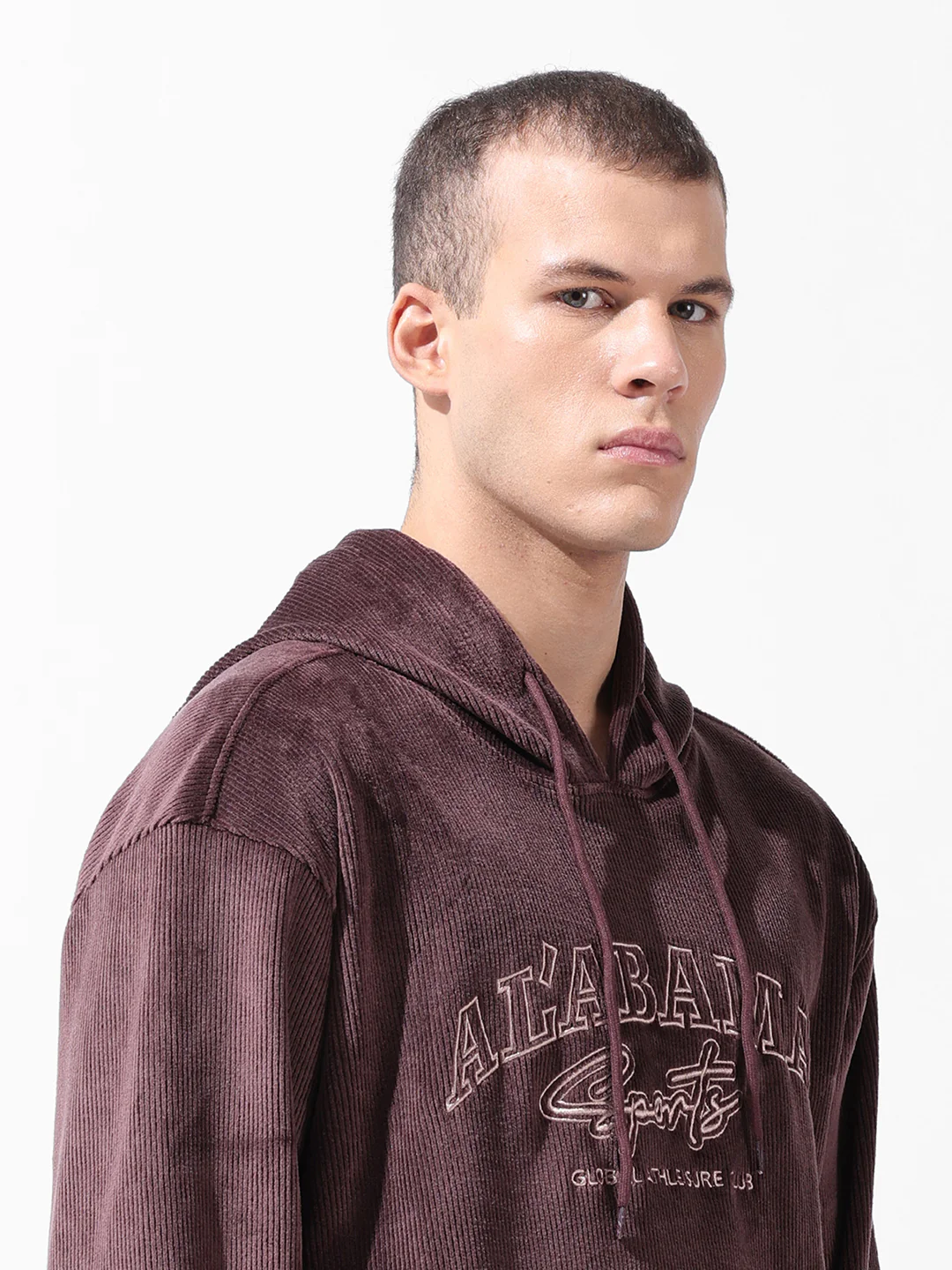 Men's Ground Coffee Regular Fit Textured Casual Sweatshirts - Image 8