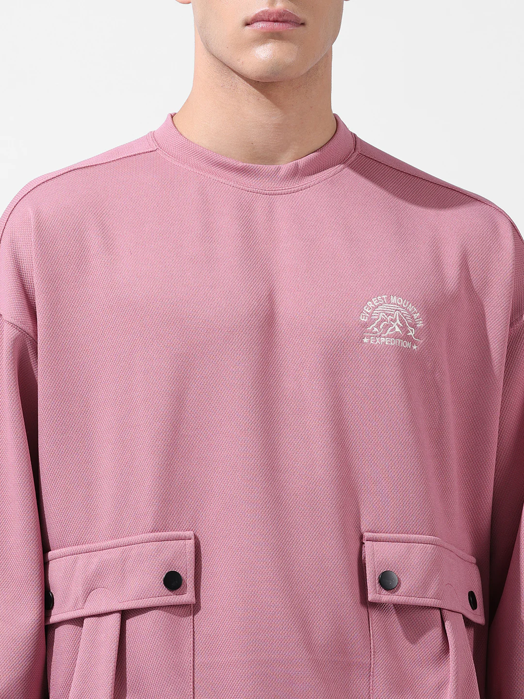 Men's Italian Clay Relaxed Fit Solid Street Wear Sweatshirts - Image 8