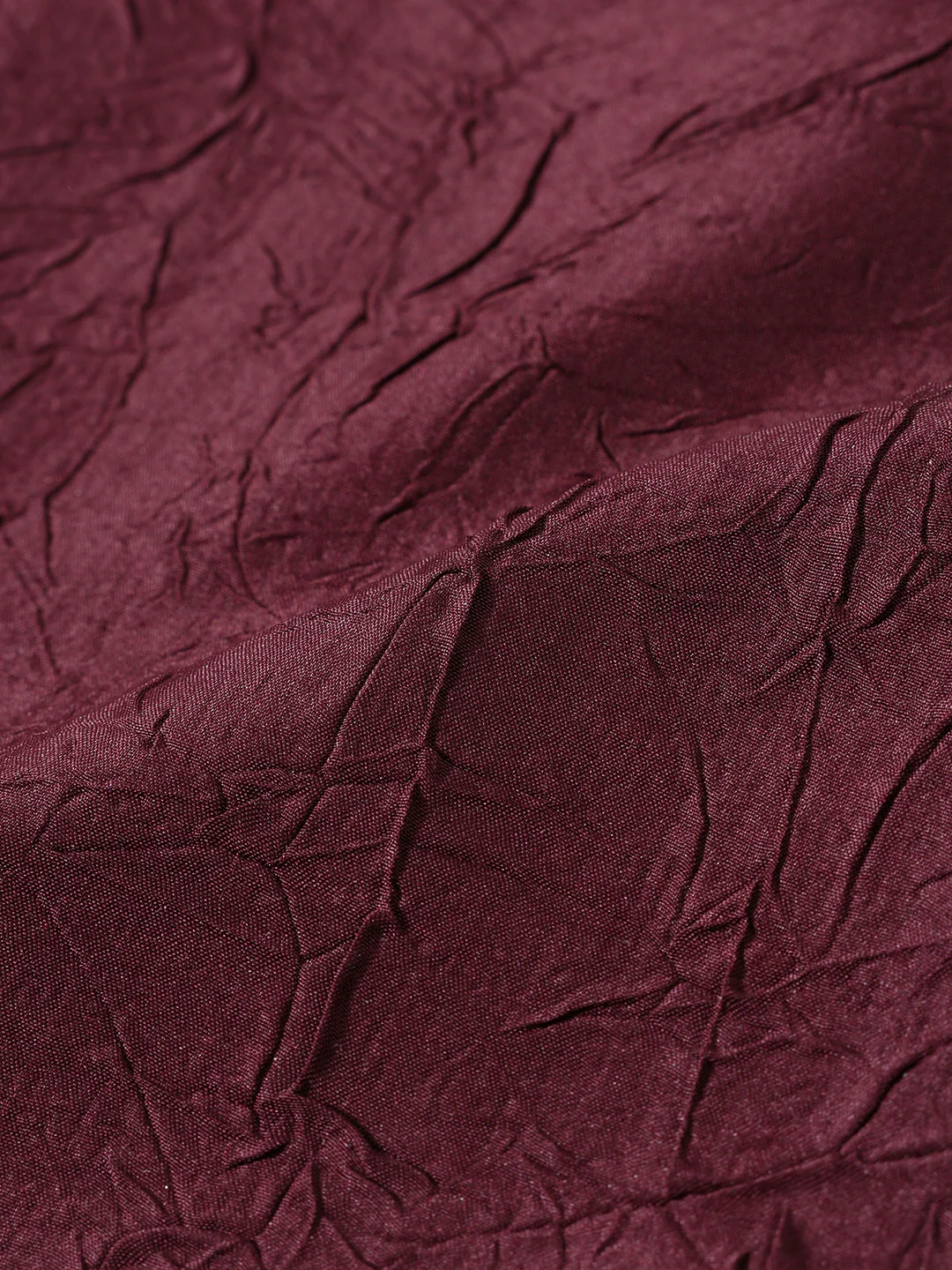 Men's Burgundy Slim Fit Textured Party Wear Shirt - Image 7