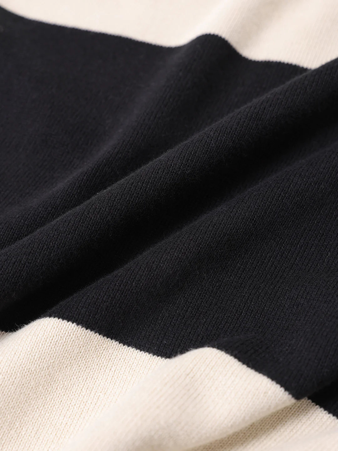 Men's Cream Oversized Fit Textured Flat Knit T-Shirt - Image 11