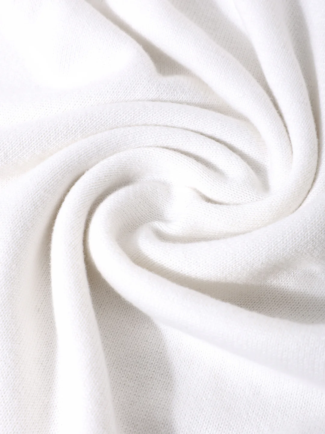 Men's Cream Slim Fit Textured Flat Knit T-Shirt - Image 8