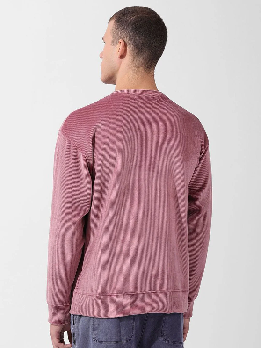Men's Italian Clay Oversized Fit Textured Casual Sweatshirts - Image 6