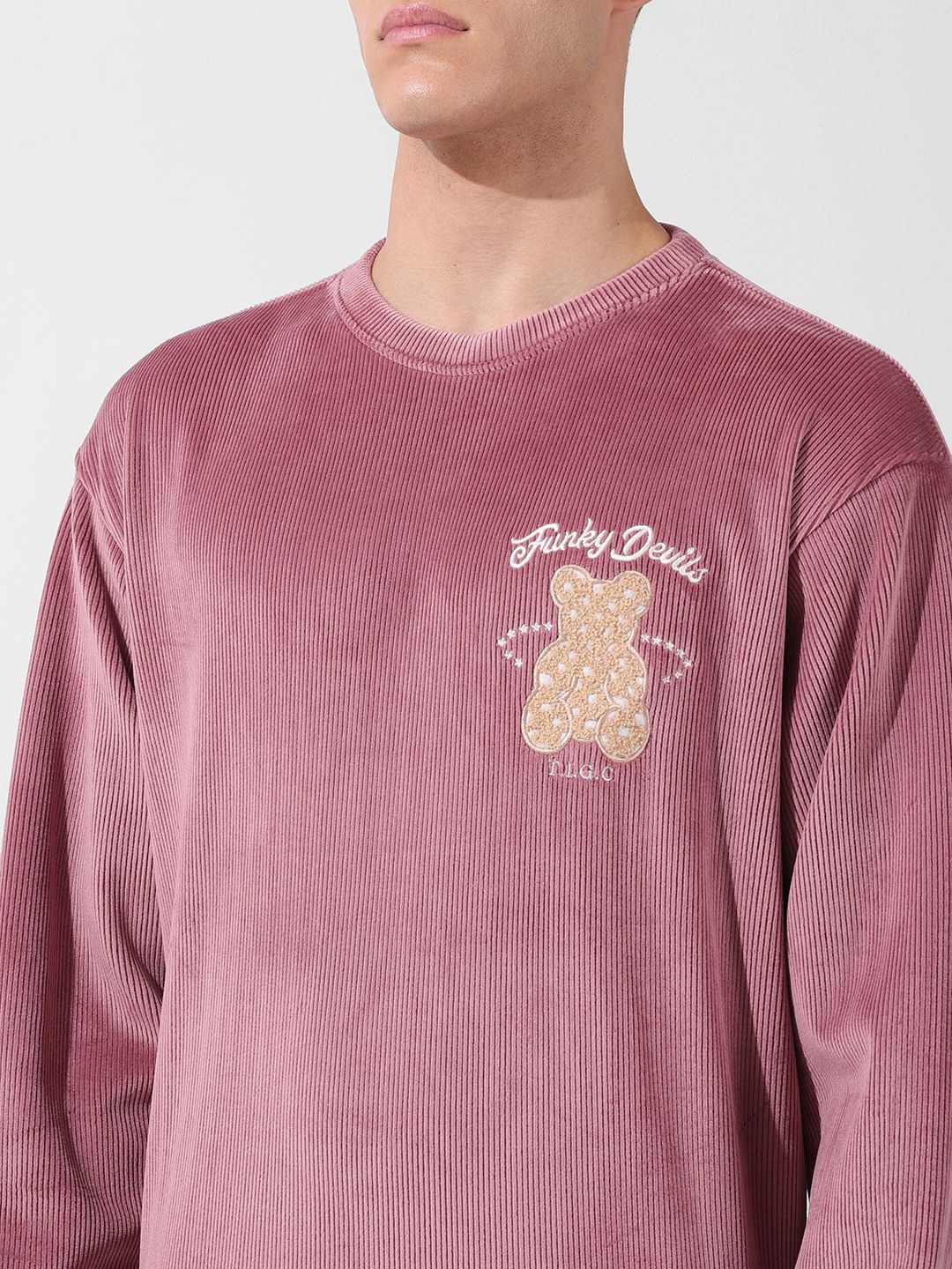 Men's Italian Clay Oversized Fit Textured Casual Sweatshirts - Image 7