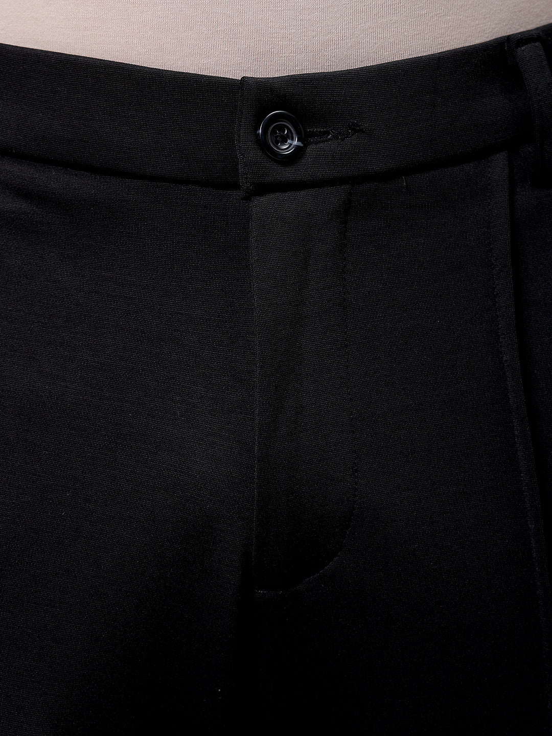 Men's Black Bootcut Fit Solid Korean Street Trouser - Image 6