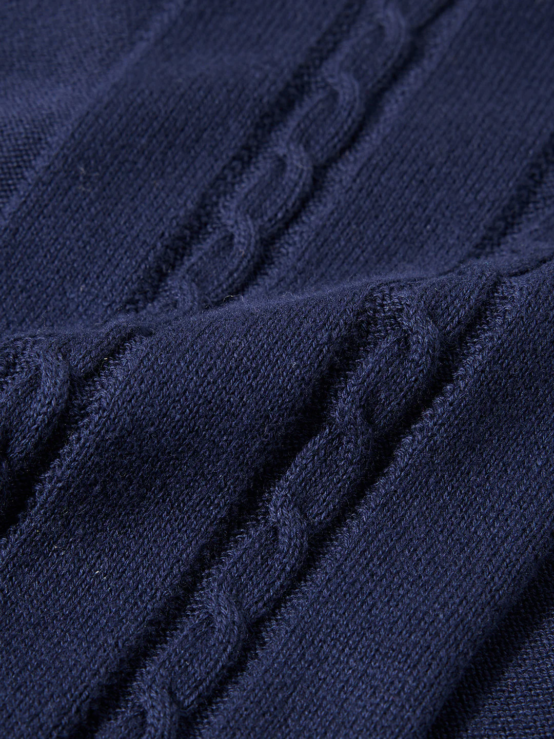 Men's Blue Slim Fit Solid Flat Knit Shirt - Image 7
