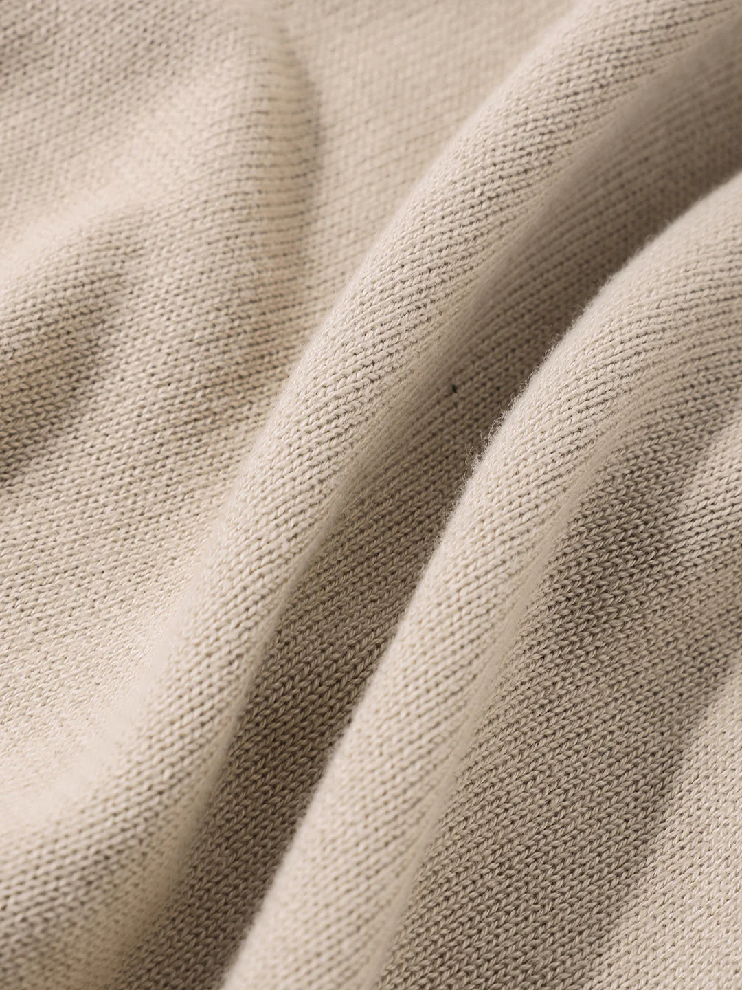 Men's Beige Slim Fit Striped Flat Knit Shirt - Image 8