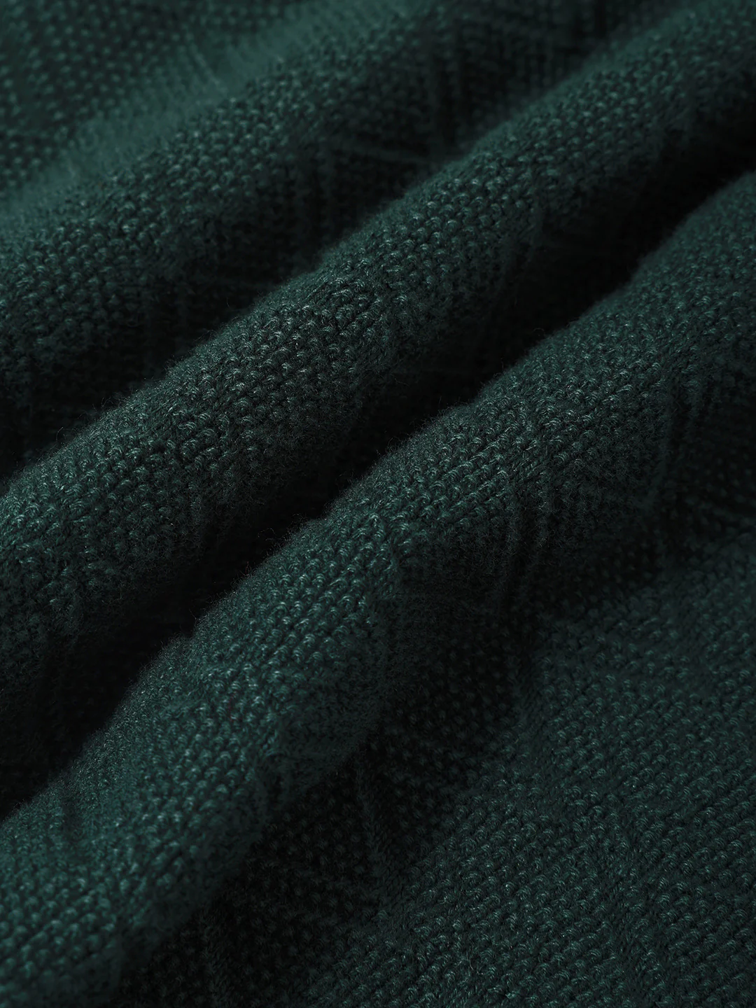Men's Green Slim Fit Striped Flat Knit T-Shirt - Image 7