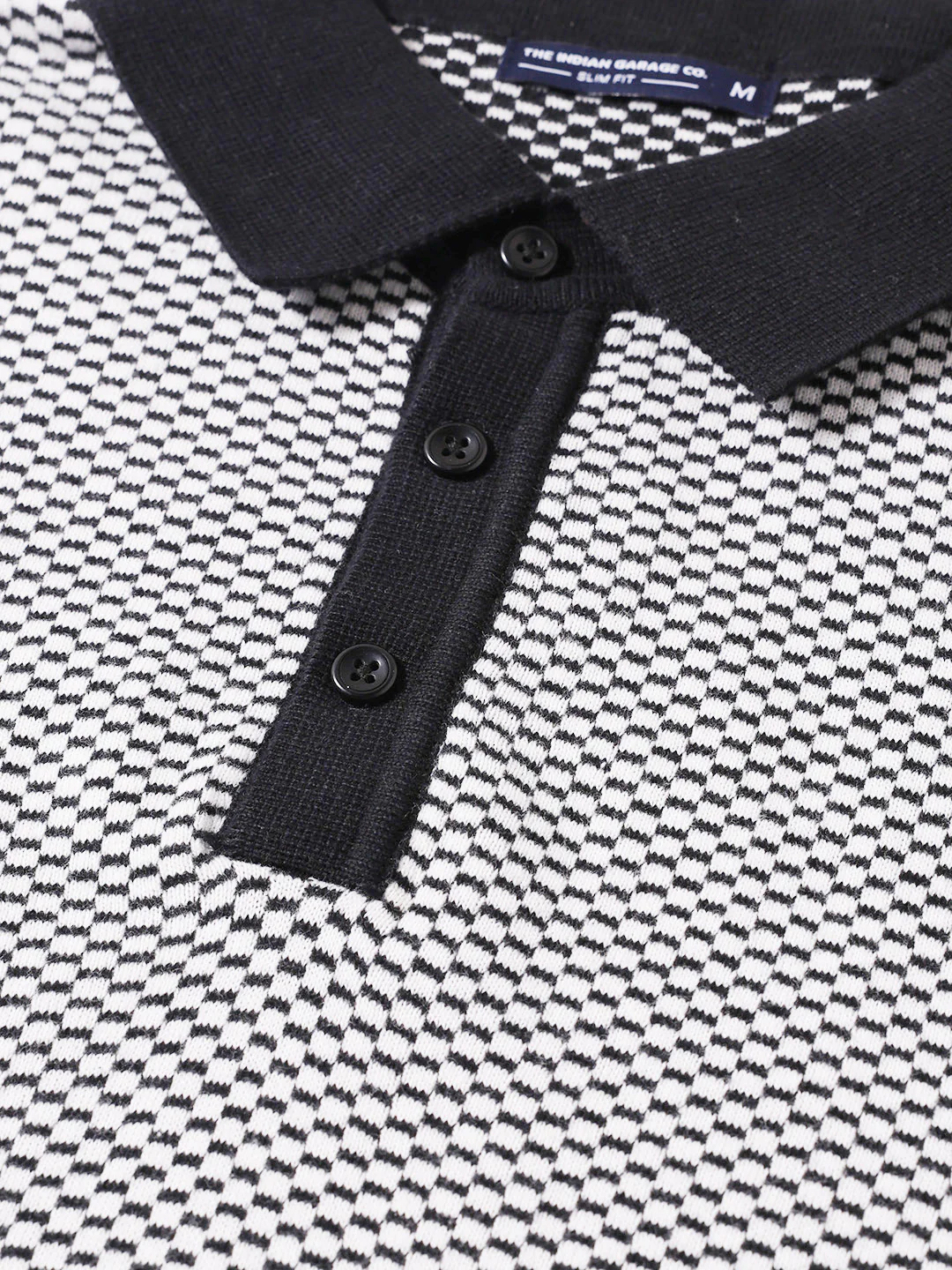 Men's Grey Slim Fit Solid Flat Knit T-Shirt - Image 3