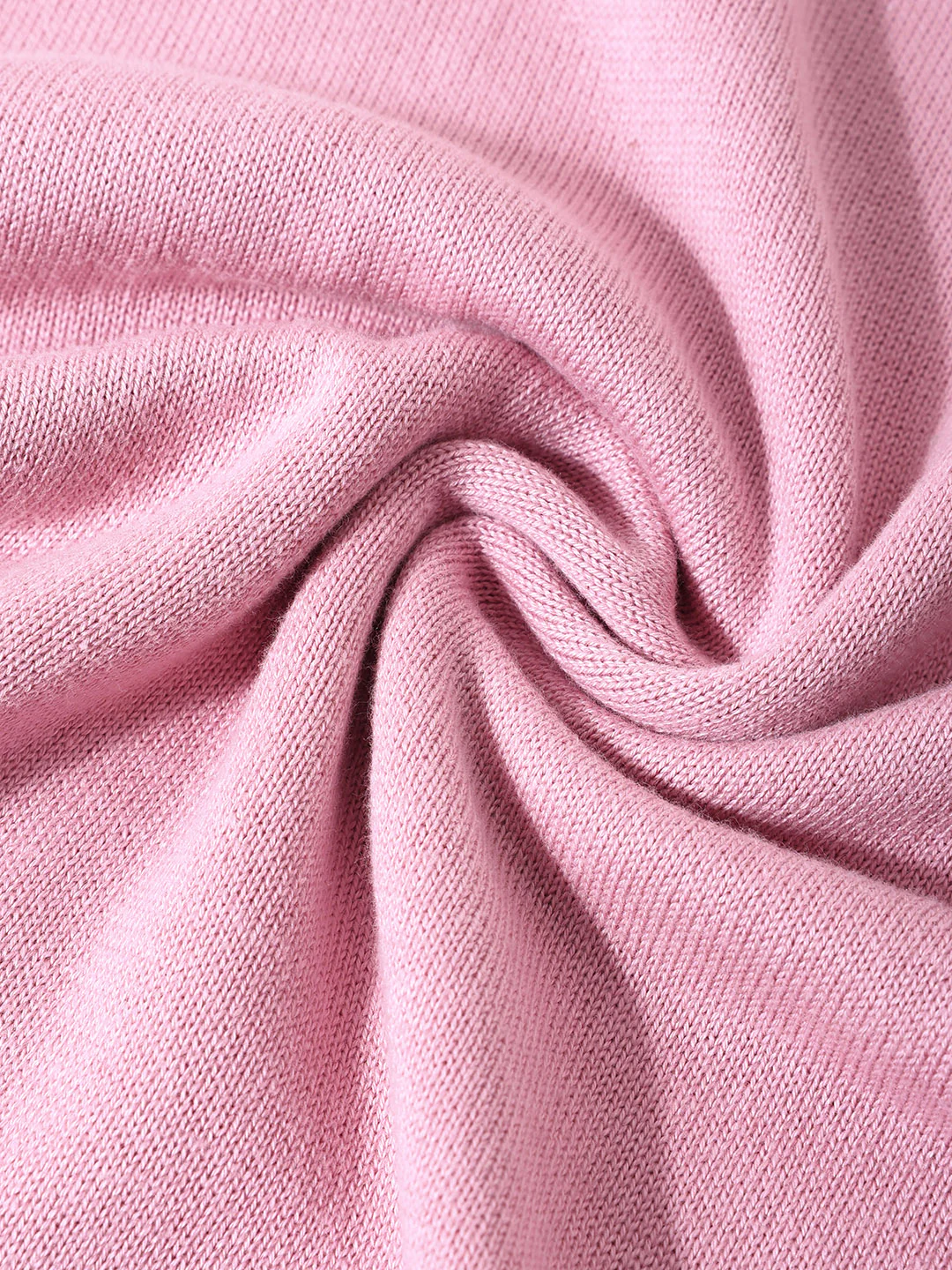 Men's Pink Slim Fit Striped Flat Knit T-Shirt - Image 7