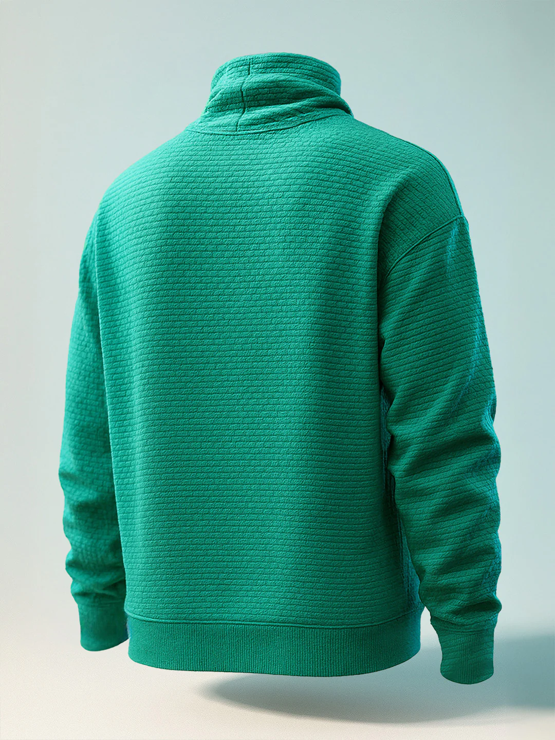 Men's Sport Green Relaxed Fit Solid Street Wear Sweatshirts - Image 2