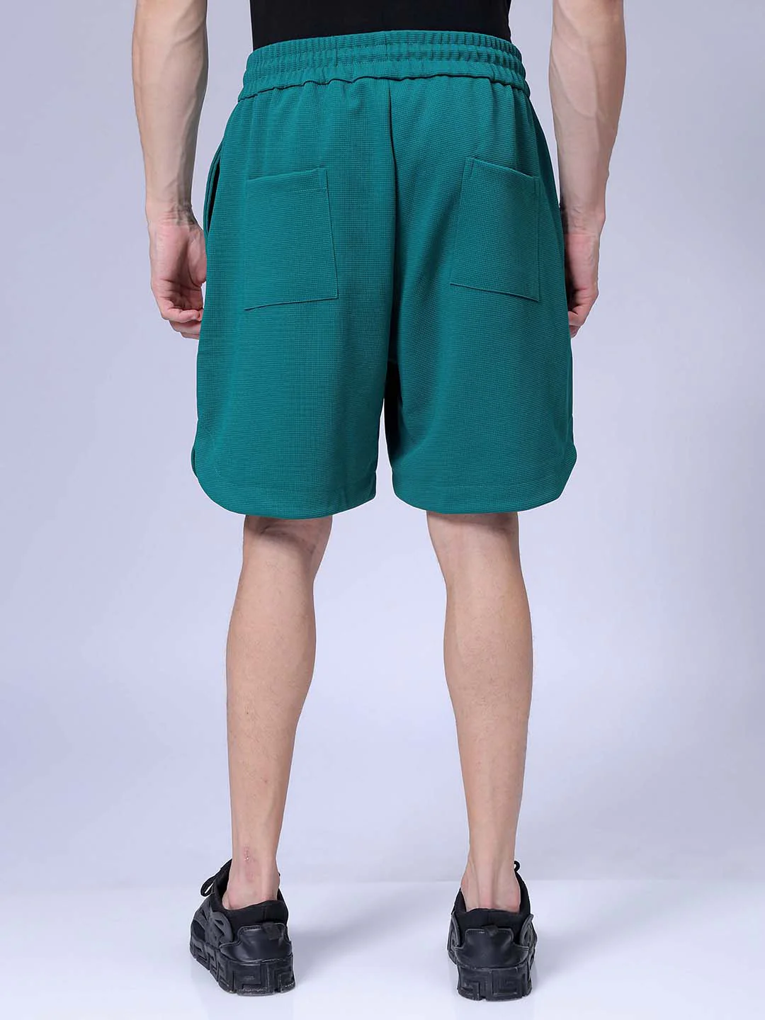 Men's Malachite Relaxed Fit Solid Casual Shorts - Image 5