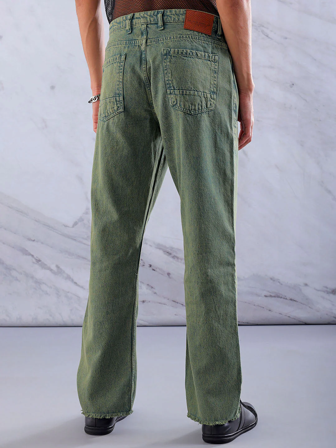 Men's Botanical Garden Relaxed Fit Solid Casual Jeans - Image 4