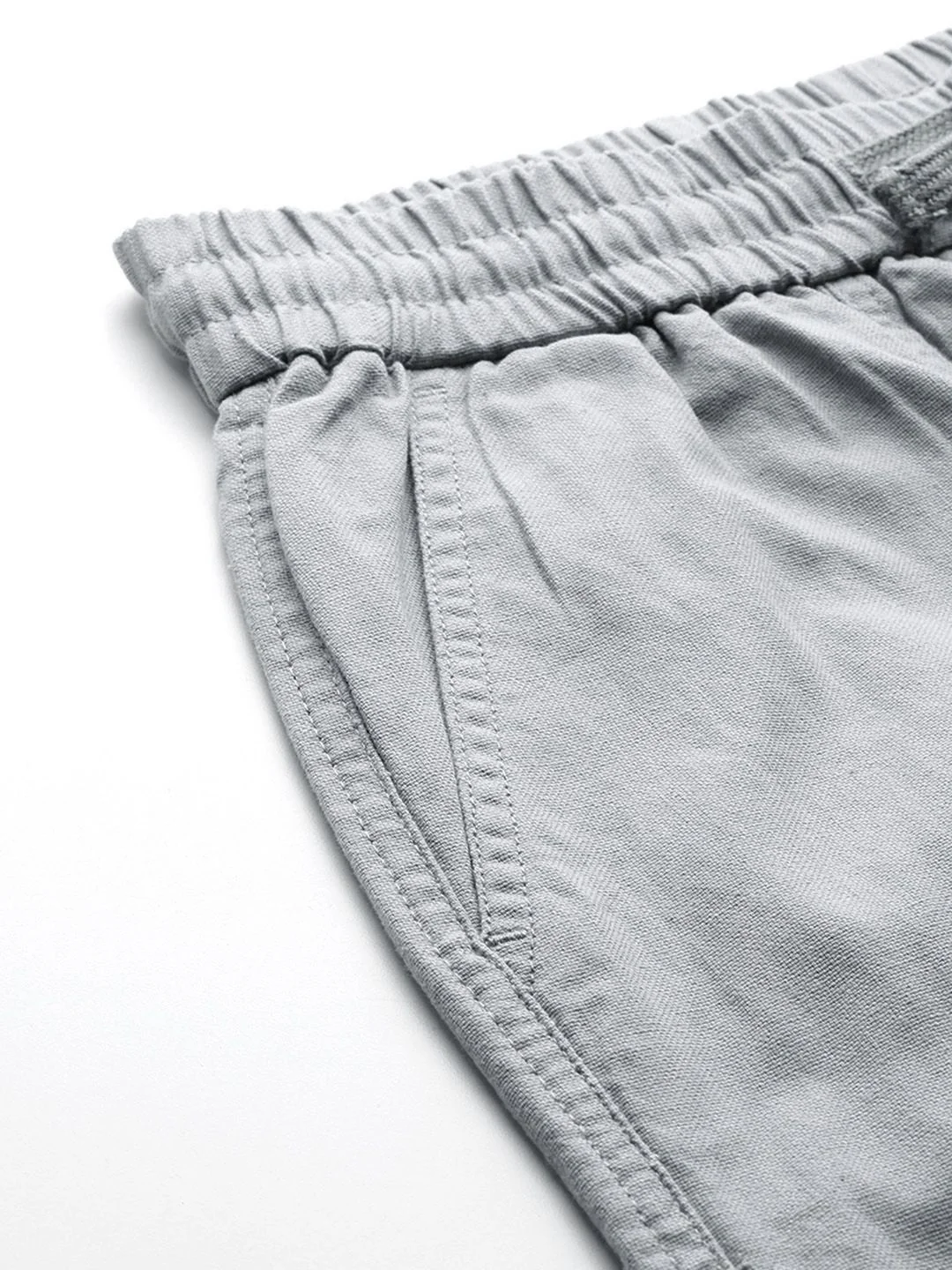 Men's Circular Grey Loose Fit Solid Casual Jogger - Image 6