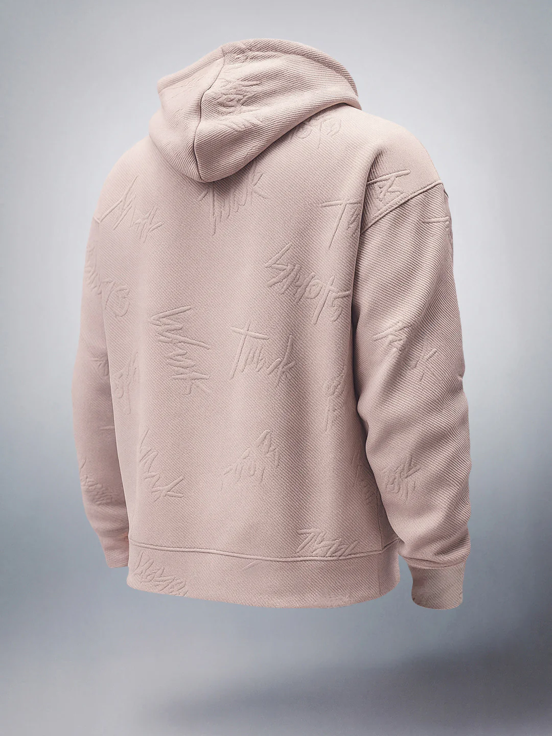 Men's Stone Relaxed Fit Solid Casual Sweatshirts - Image 2