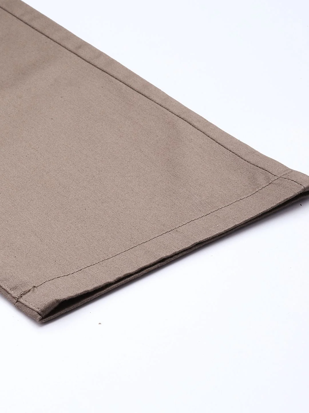 Men's Platinum Grey Regular Fit Solid Casual Chinos - Image 6
