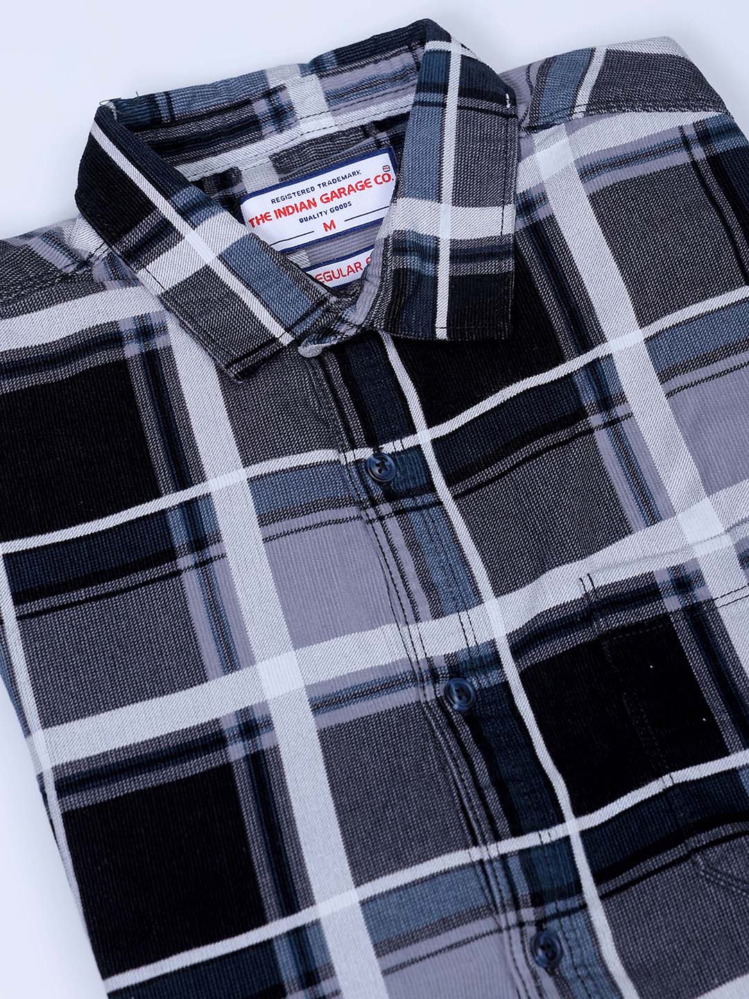 Men's Grey Regular Fit Solid Casual Shirt - Image 7