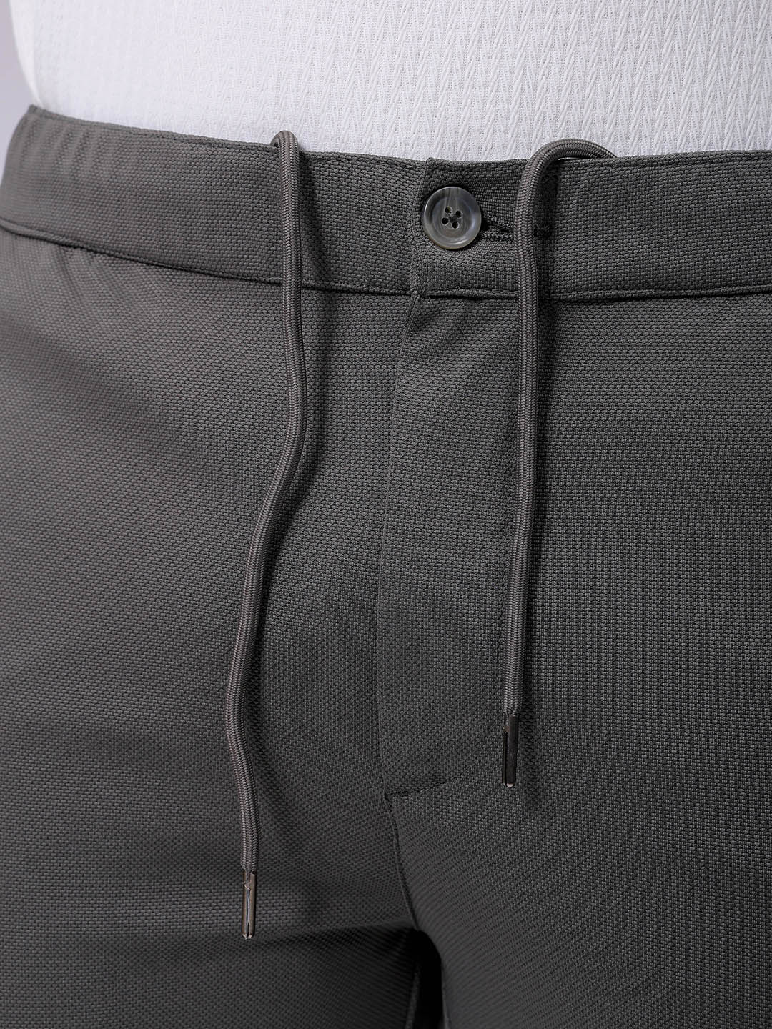 Men's Vetiver Slim Fit Textured Formal Trouser - Image 7