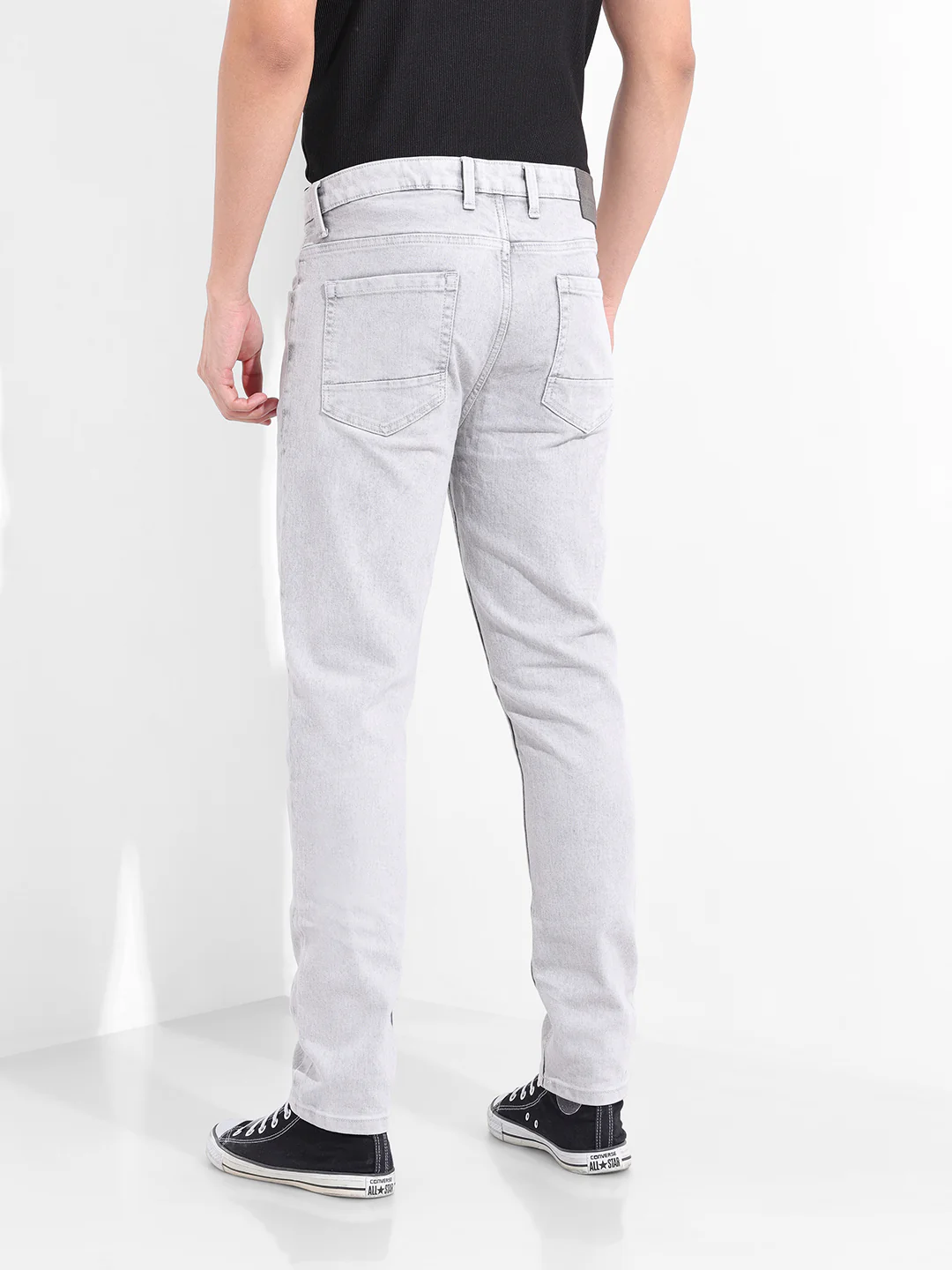 Men's Grey Slim Fit The Eternity Series Jeans - Image 4