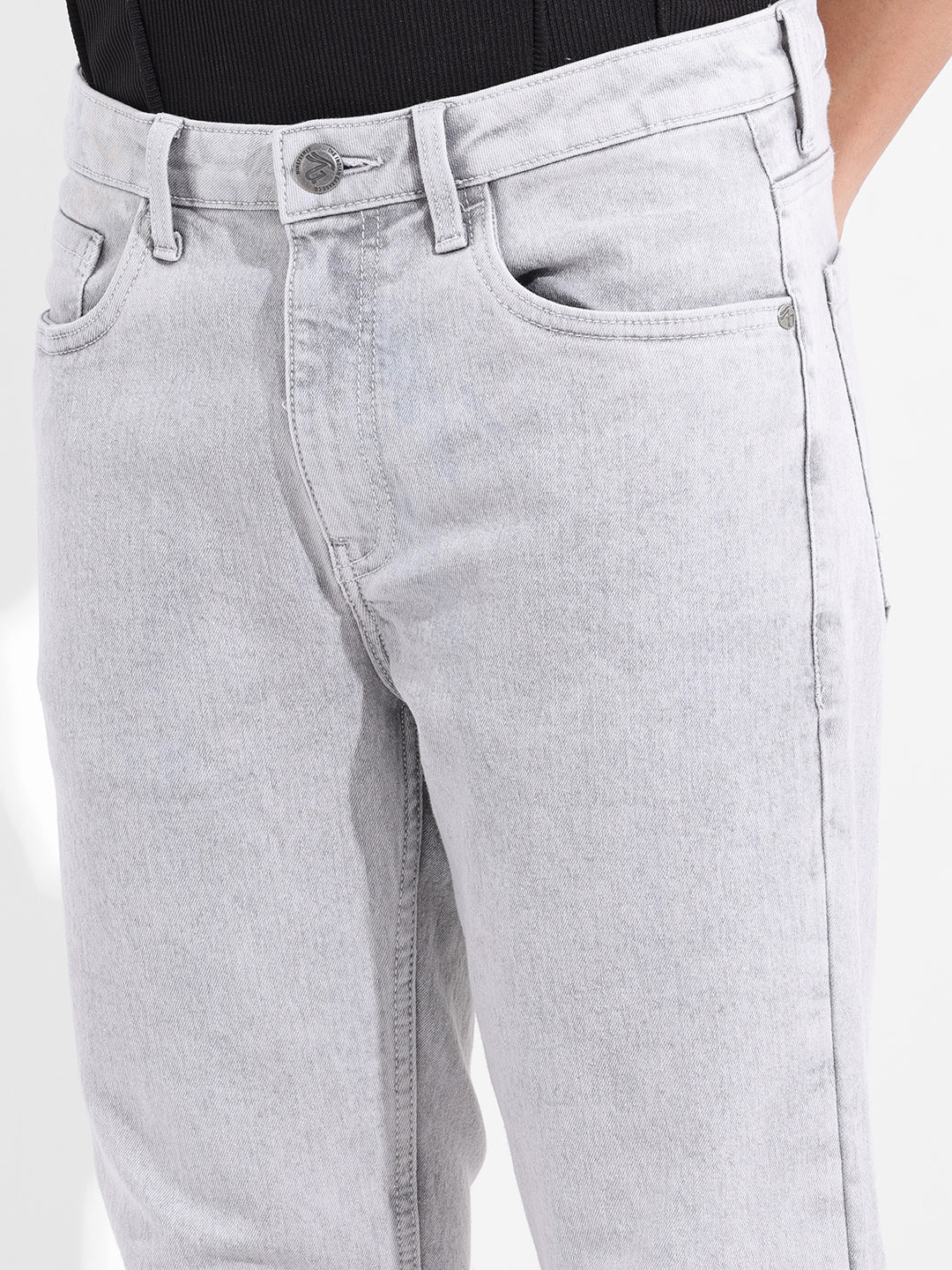Men's Grey Slim Fit The Eternity Series Jeans - Image 5