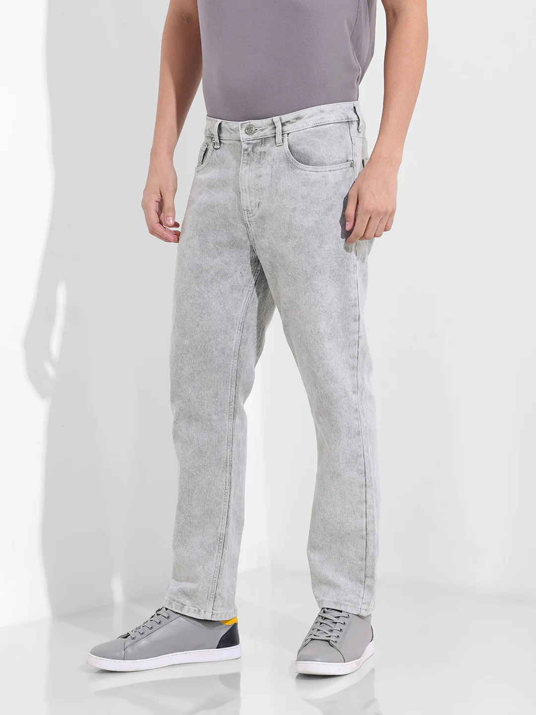 Men's Grey Slim Fit The Eternity Series Jeans - Image 3