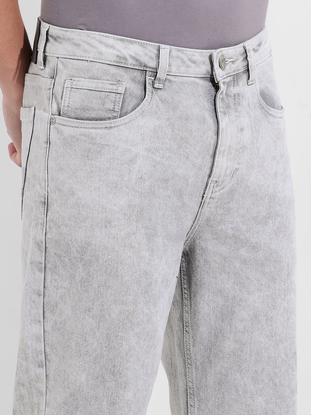 Men's Grey Slim Fit The Eternity Series Jeans - Image 5