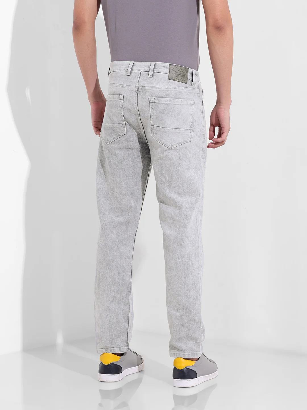 Men's Grey Slim Fit The Eternity Series Jeans - Image 6