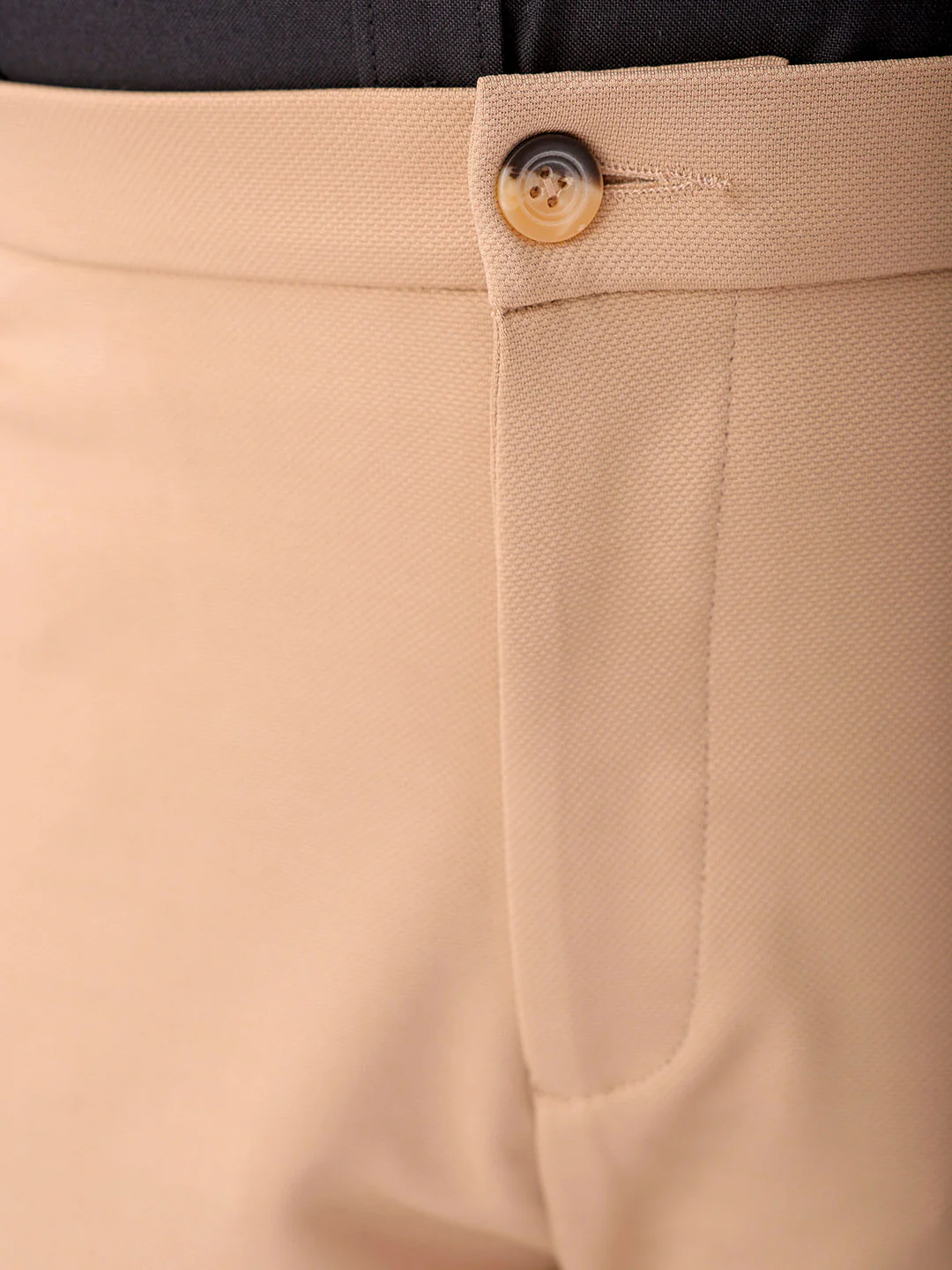 Men's Plus Size Khaki Regular Fit Solid Chinos - Image 6