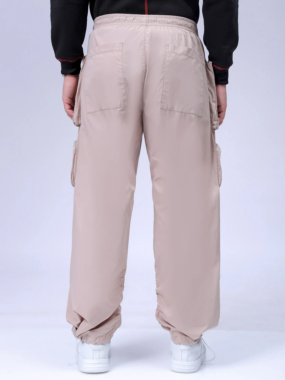 Men's Oat Milk Relaxed Fit Solid Utility Jogger - Image 5
