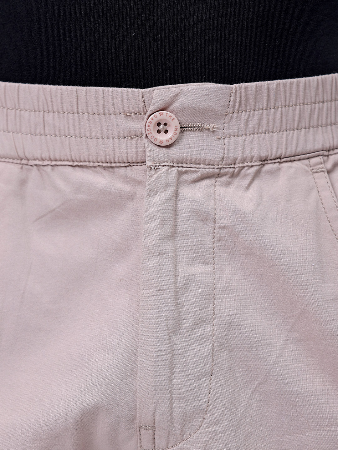 Men's Oat Milk Relaxed Fit Solid Utility Shorts - Image 6