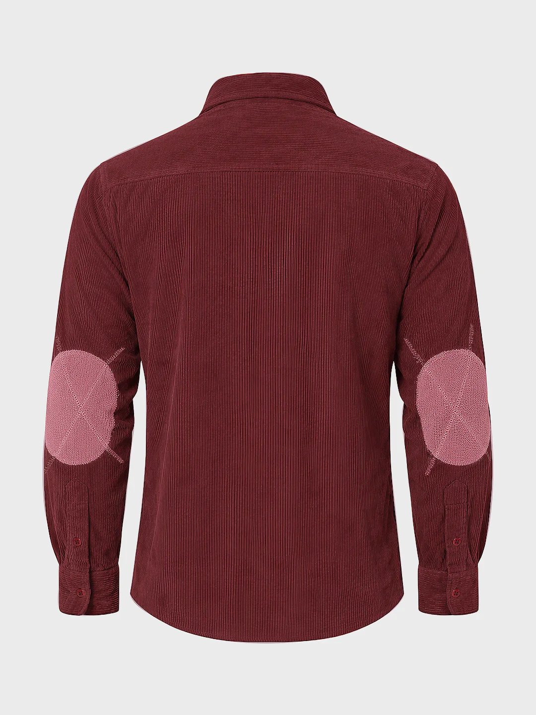 Men's Maroon Regular Fit Solid Casual Shirt - Image 5