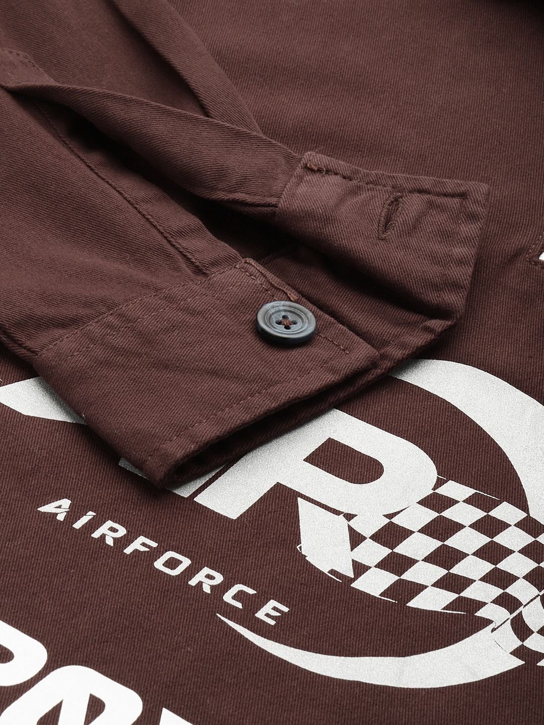 Men's Maroon Regular Fit Graphic Printed Casual Shirt - Image 7