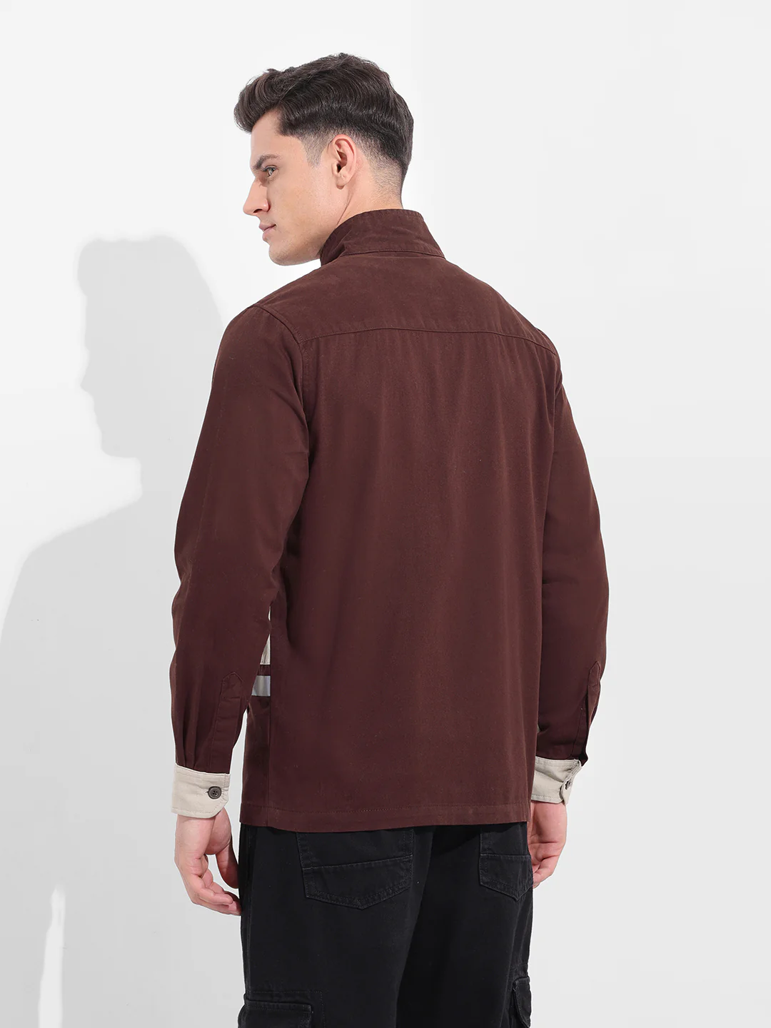 Men's Maroon Regular Fit Graphic Printed Casual Shirt - Image 6