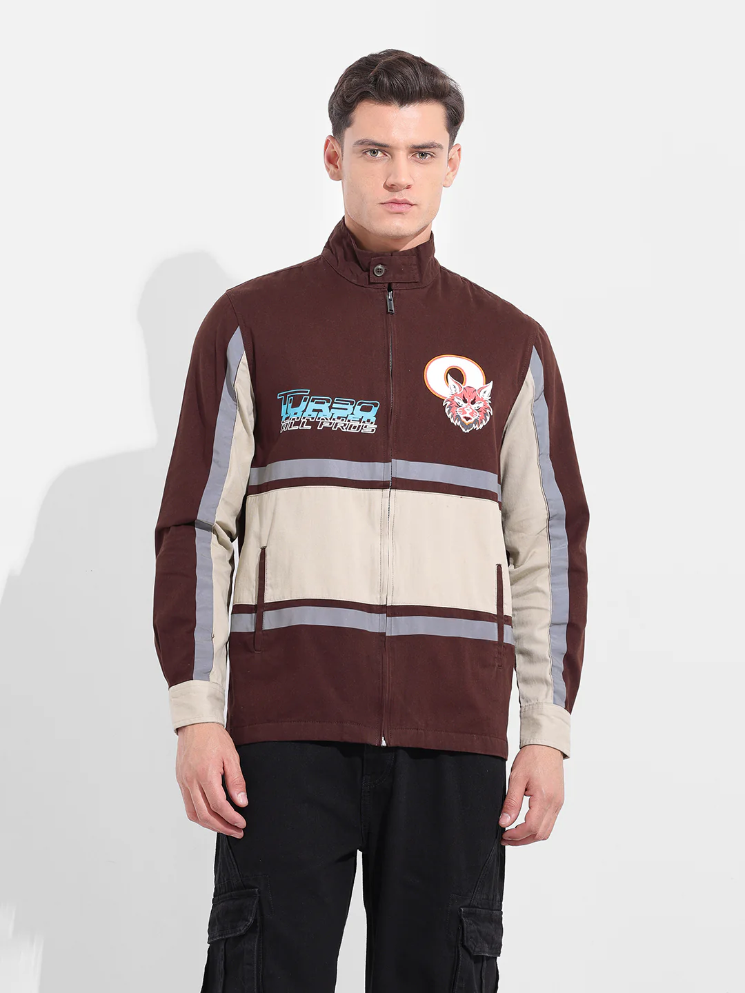 Men's Maroon Regular Fit Graphic Printed Casual Shirt - Image 7