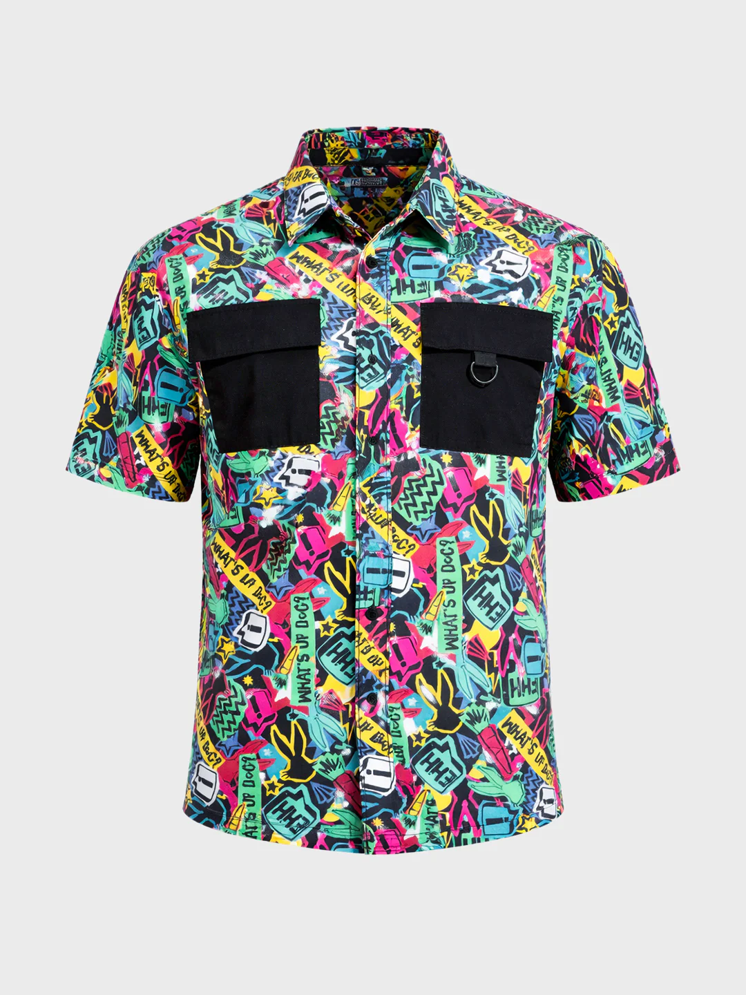 Men's Multicolor Boxy Fit Character Looney Tunes Shirt - Image 3