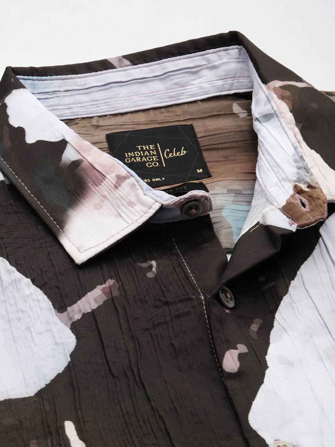 Men's Multicolor Slim Fit Printed Party Wear Shirt - Image 6