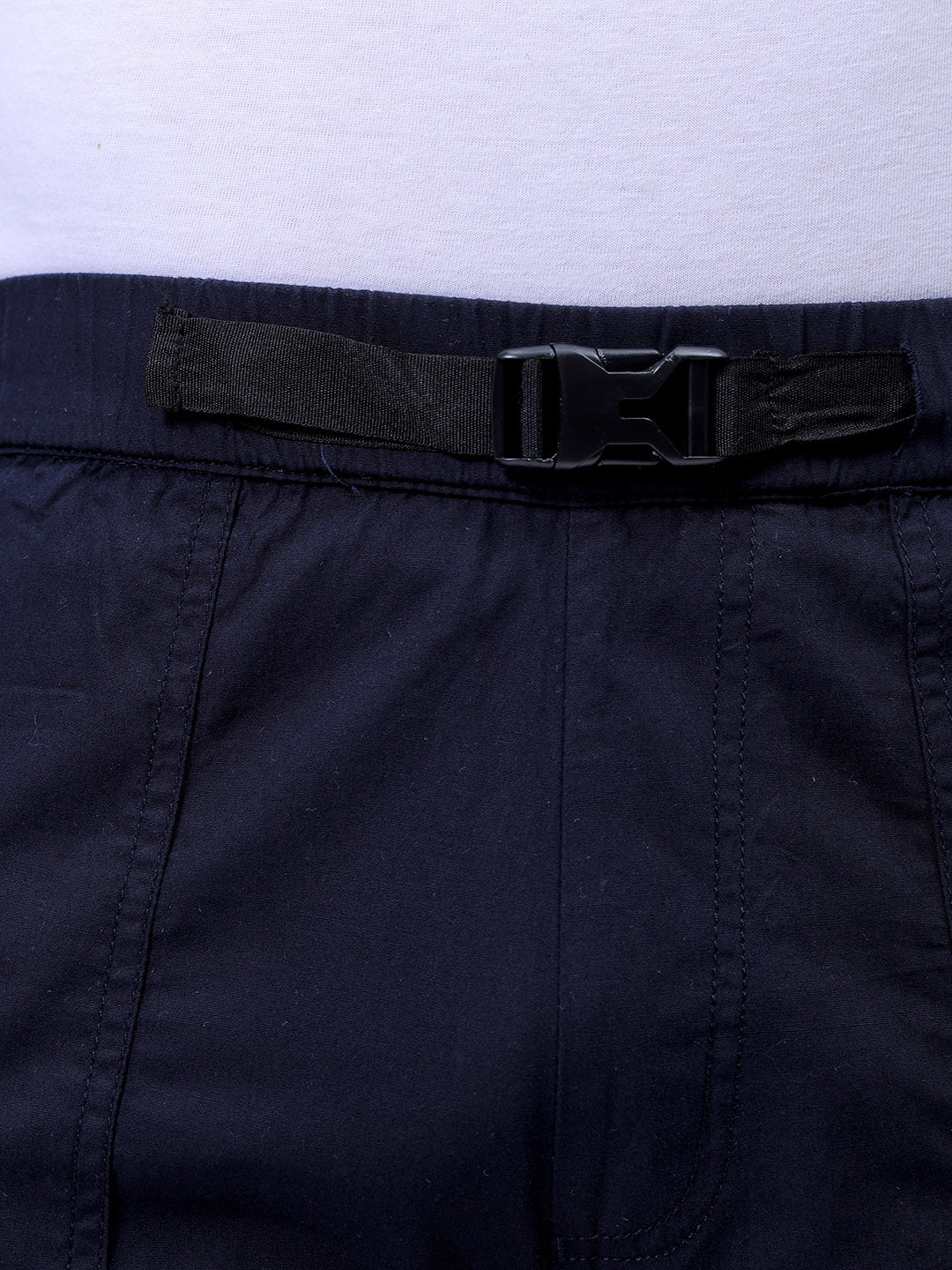 Men's Navy Loose Fit Solid Casual Jogger - Image 6