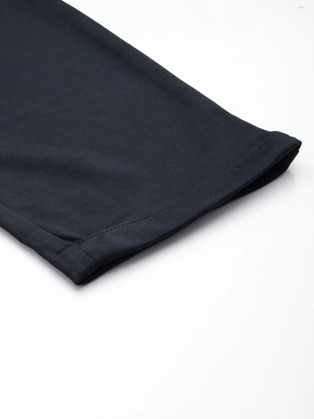 Men's Midnight Navy Relaxed Fit Solid Casual Chinos - Image 6
