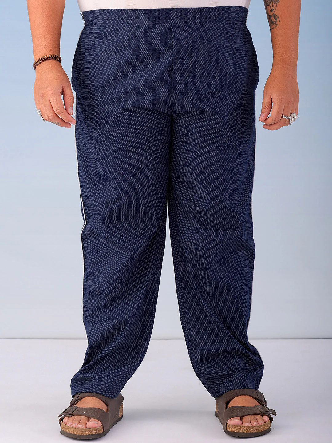 Men's Printed Plus Size Lounge Set - Image 3
