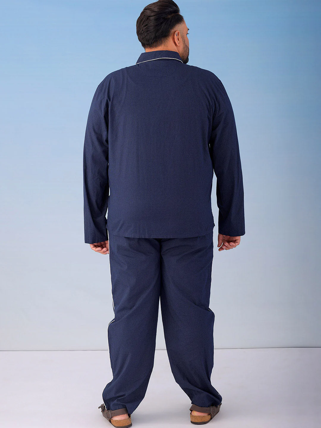 Men's Printed Plus Size Lounge Set - Image 7
