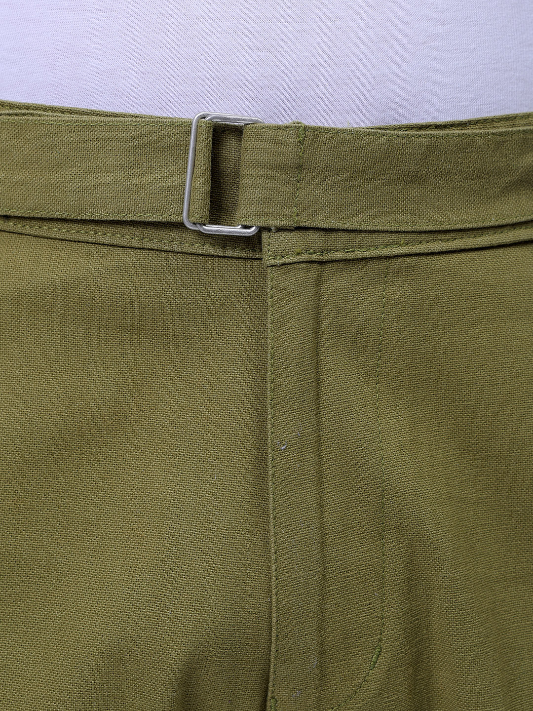 Men's Sea Kelp Baggy Fit Solid Casual Trouser - Image 6