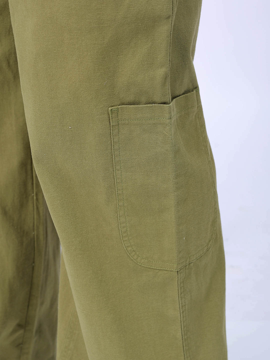 Men's Sea Kelp Wide Leg Fit Solid Utility Trouser - Image 8
