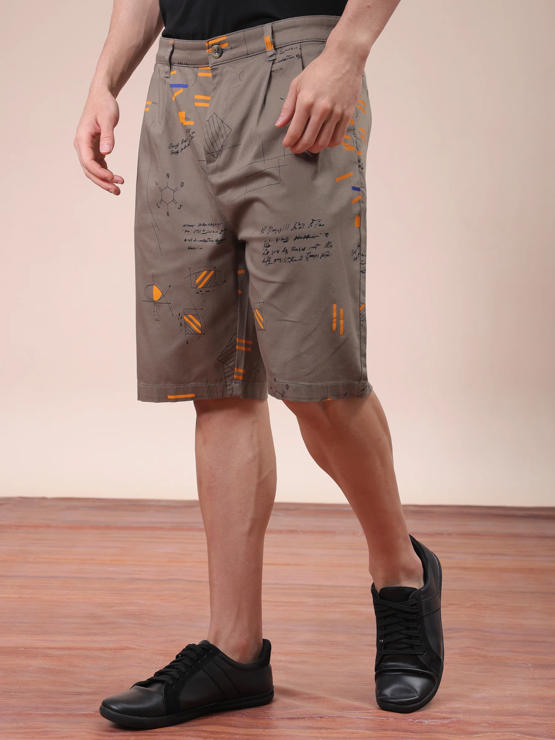 Men's Vetiver Relaxed Fit Printed Casual Shorts - Image 2