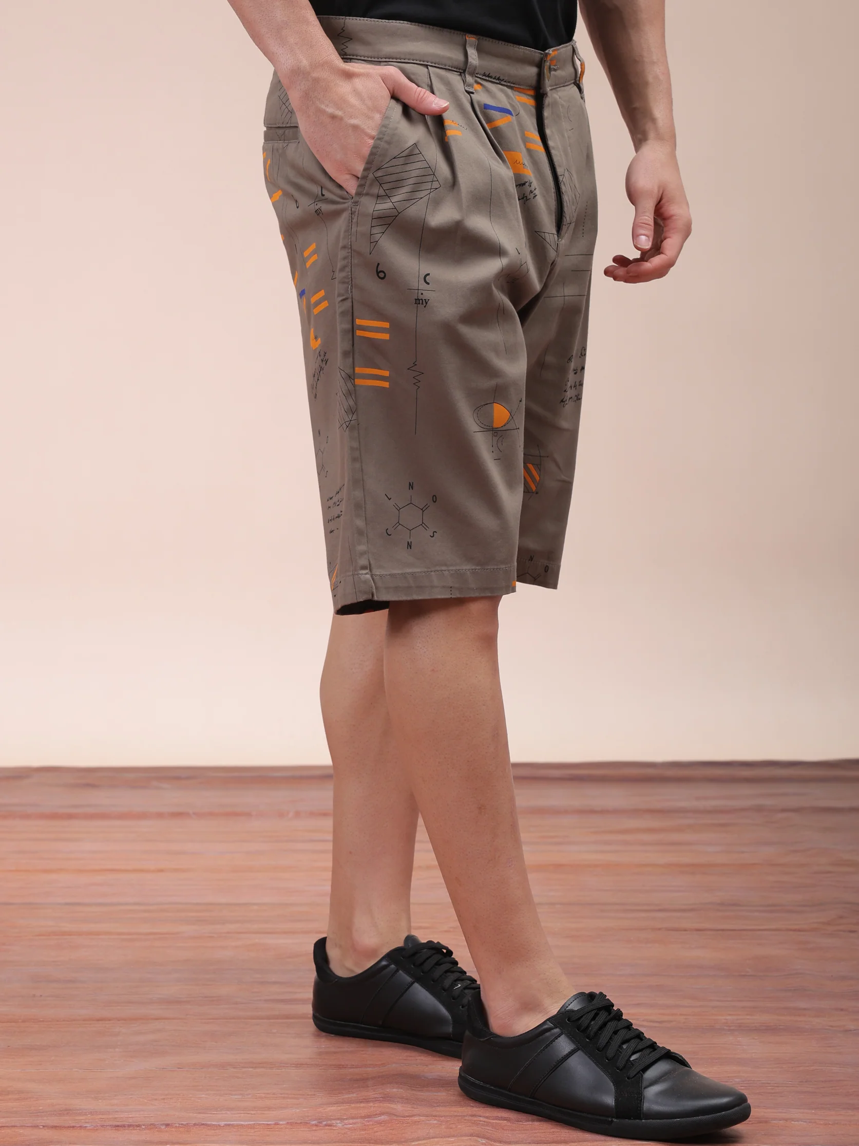 Men's Vetiver Relaxed Fit Printed Casual Shorts - Image 3