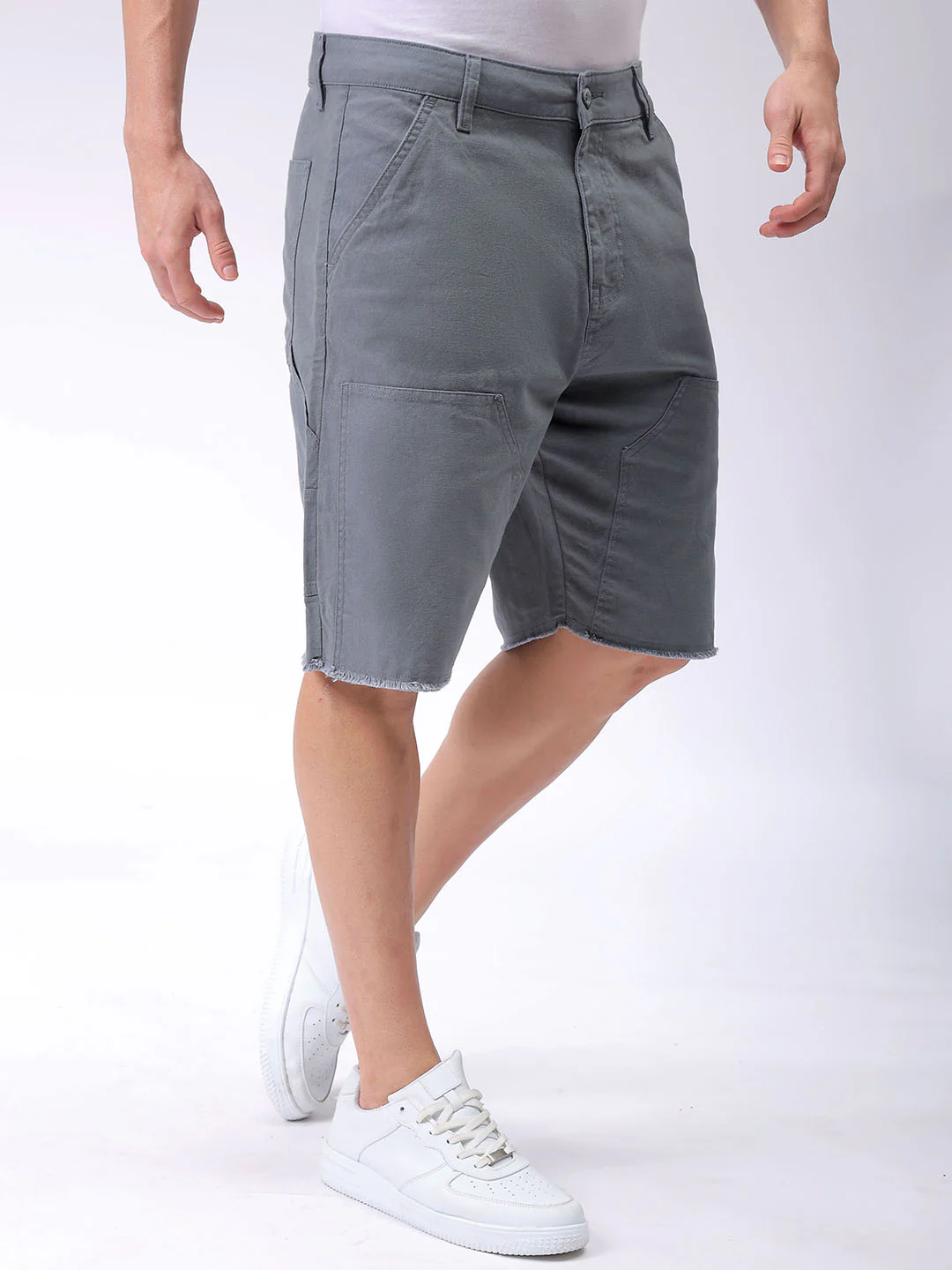 Men's Stormy Weather Relaxed Fit Solid Utility Shorts - Image 5
