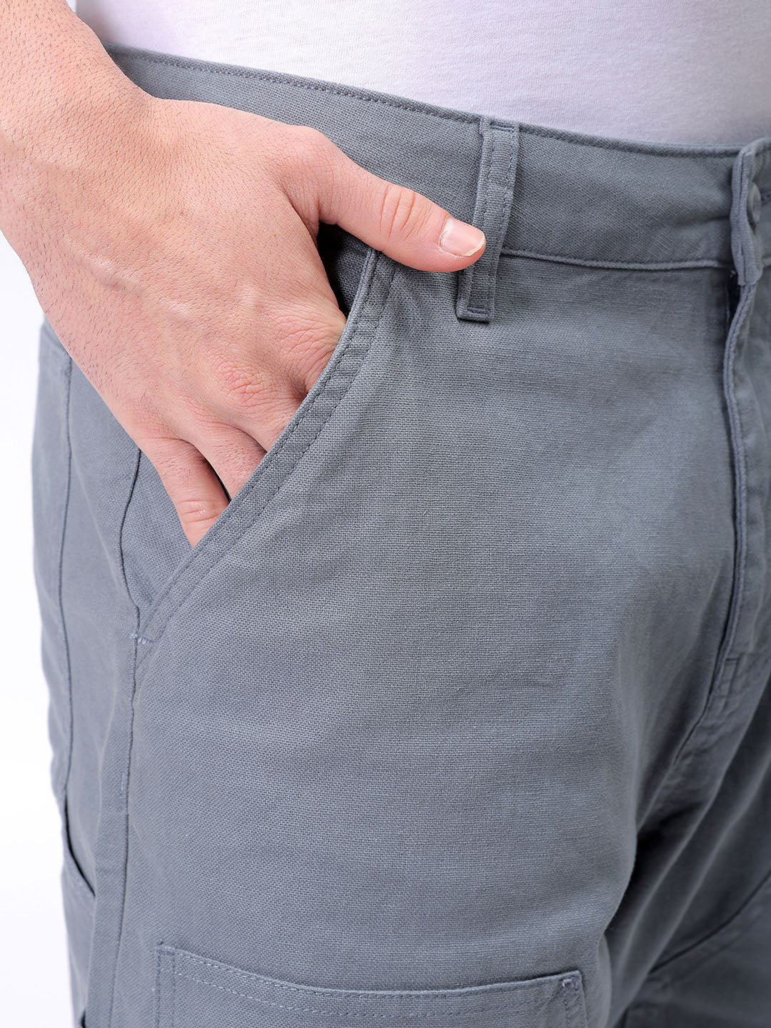Men's Stormy Weather Relaxed Fit Solid Utility Shorts - Image 7