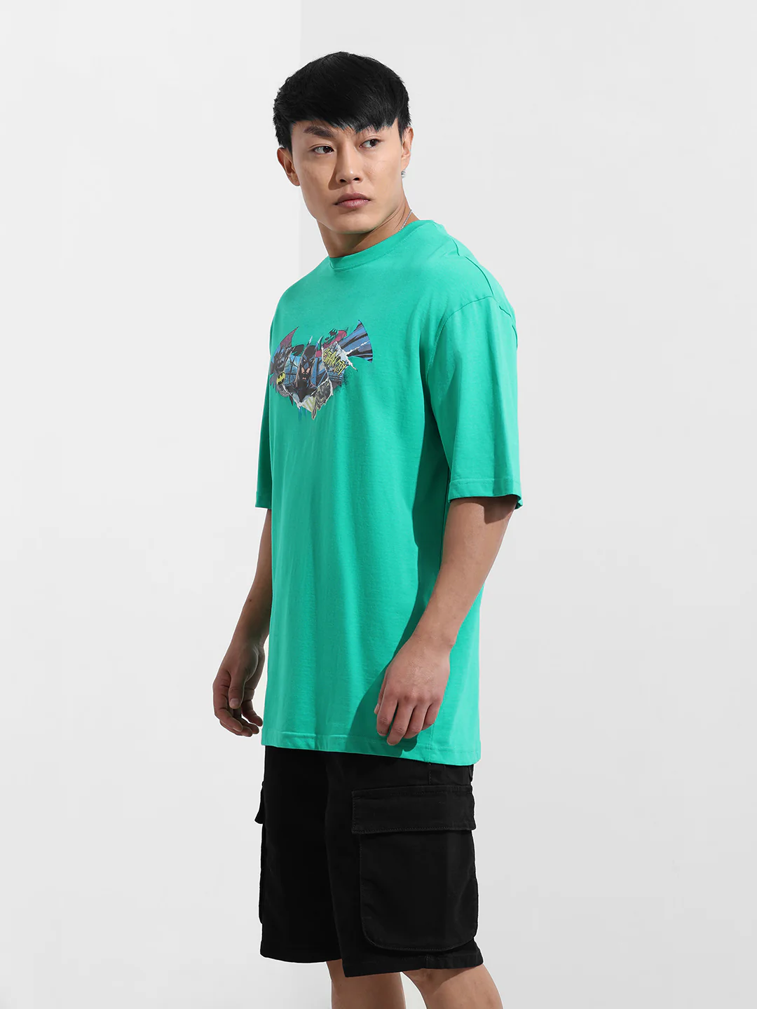 Men's Printed Raw Edge T-shirt - Image 4