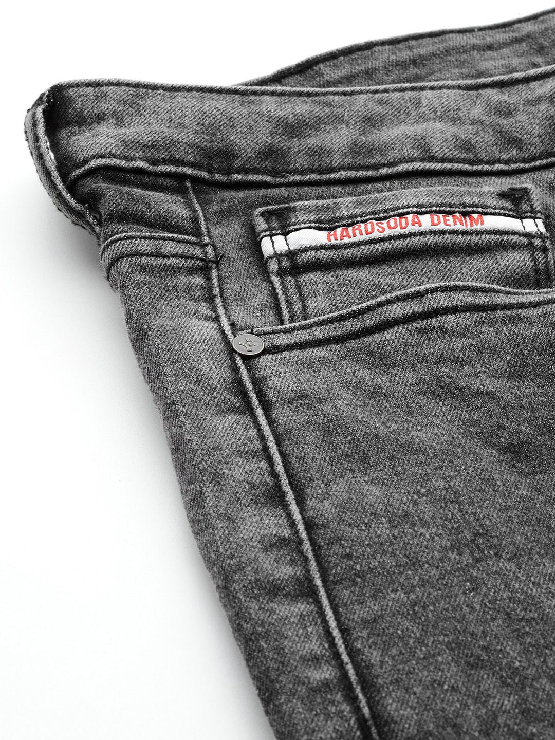 Men's Oversized Grey  Jeans - Image 6