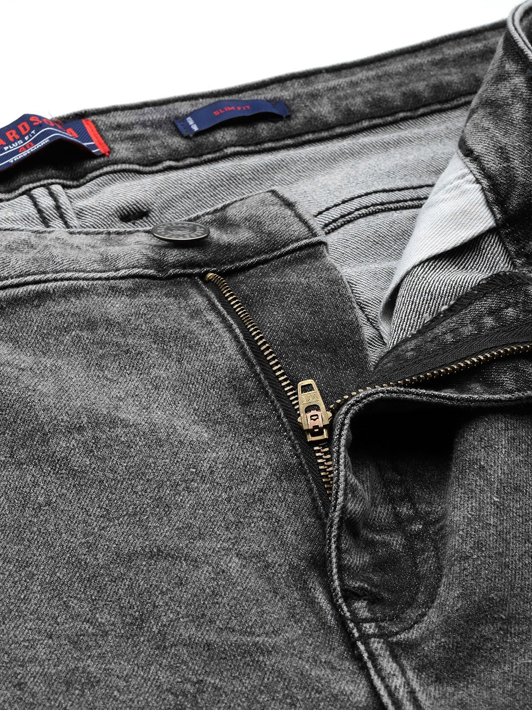 Men's Oversized Grey  Jeans - Image 7