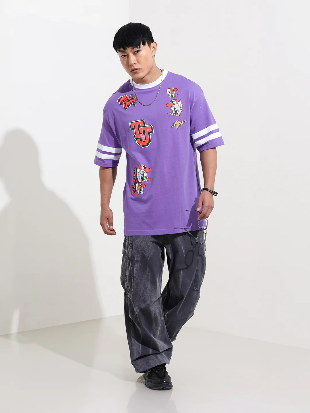 Men's Printed Applique T-shirt - Image 2